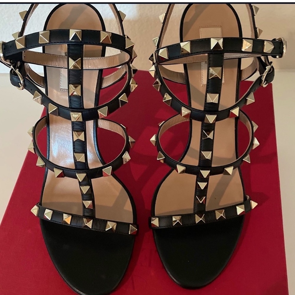 Valentino Garavani Studded Black Heels